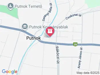 Szakállas farkas ivókút Putnok a térképen