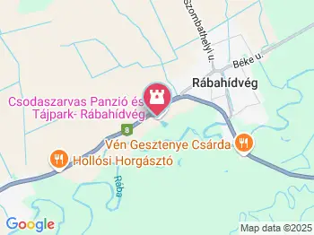 Csodaszarvas Tájpark Rábahídvég a térképen