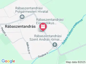 Evangélikus templom Rábaszentandrás a térképen