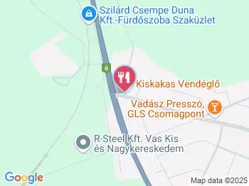 Kiskakas Vendéglő Rácalmás a térképen