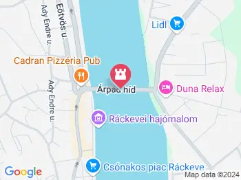 Árpád-híd Ráckeve a térképen