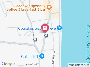 Szent István szobor Ráckeve a térképen