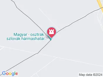 Magyar-osztrák-szlovák hármashatár Rajka a térképen