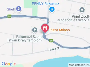 Gösser Étterem Rakamaz a térképen