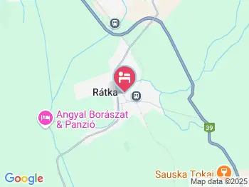Hegyalja Gyöngyszeme Panzió Rátka a térképen