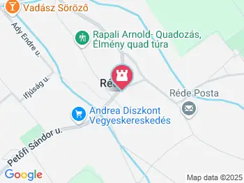 Turulos harangláb Réde a térképen