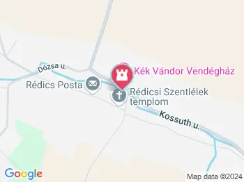 Emlékpark Rédics a térképen