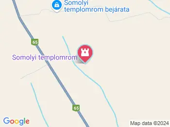 Somolyi templomrom Regöly a térképen