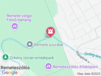 Remete-barlang Remeteszőlős a térképen