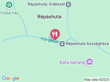 Vadász Étterem és Panzió Répáshuta a térképen