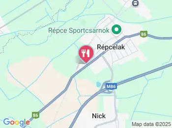Műhely Étterem és Club Répcelak a térképen