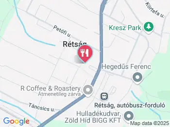 Fazekas Cukrászda Rétság a térképen
