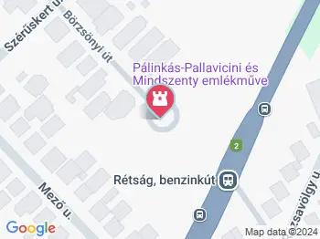 Pallavicini-Pálinkás és Mindszenty emlékmű Rétság a térképen