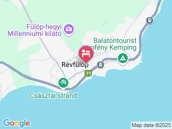 Balatontourist Napfény Kemping Révfülöp a térképen