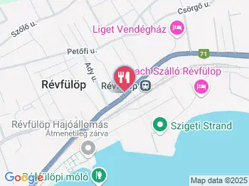 Bisztró 71 Révfülöp a térképen