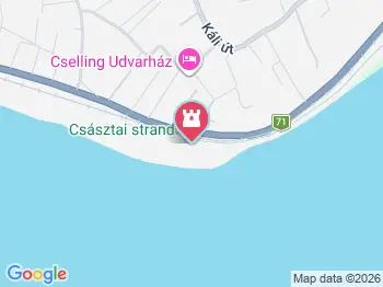 Császtai Strand Révfülöp a térképen