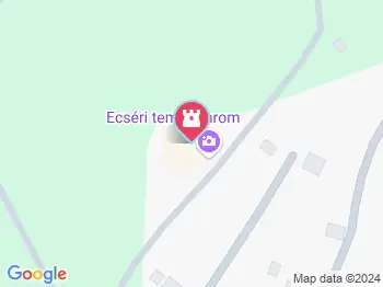 Ecséri templomrom Révfülöp a térképen