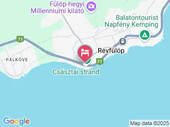 Oravecz Nyaralóház Révfülöp a térképen