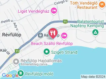 Popeye Büfé Révfülöp a térképen