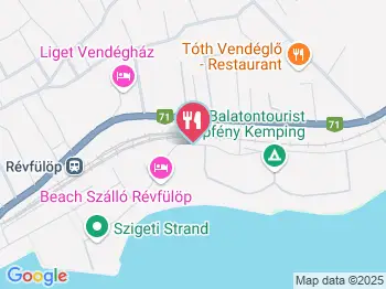 Zanzi Ételbár Révfülöp a térképen