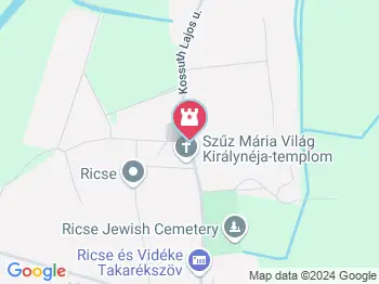 Adolph Zukor-emlékház Ricse a térképen