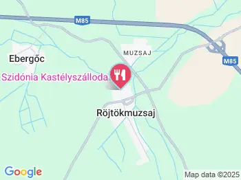 Szidónia Kastélyszálloda - Valentin Étterem Röjtökmuzsaj a térképen