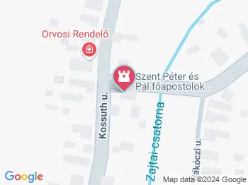 Szent Péter és Pál főapostolok templom Rozsály a térképen