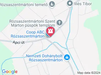 Faluház Rózsaszentmárton a térképen