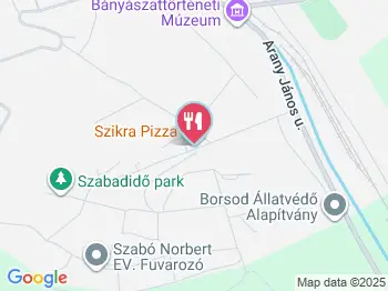 Szikra Pizza Rudabánya a térképen