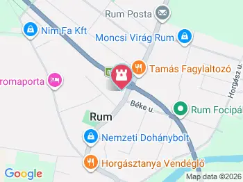 Végállomás - vasúti emlékhely Rum a térképen