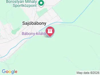 Bábony-kilátó Sajóbábony a térképen