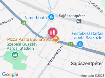 Csirkefogó Húsbolt & Falatozó Sajószentpéter a térképen