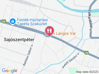 Lángos Vár Sajószentpéter a térképen