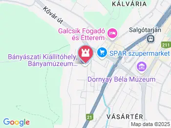 Dornyay Béla Múzeum Bányászati Kiállítóhelye Salgótarján a térképen