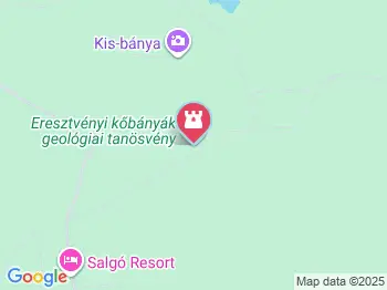 Eresztvényi Kőbányák Geológiai Tanösvény Salgótarján a térképen