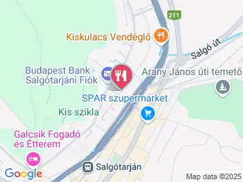 Nemzeti Önkiszolgáló Étterem Salgótarján a térképen