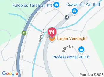 Tarján Vendéglő Salgótarján a térképen