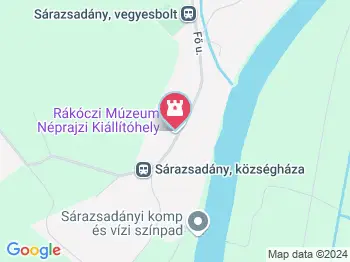 Néprajzi kiállítás Sárazsadány a térképen