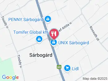 Amadeus Étterem & Pizzéria Sárbogárd a térképen
