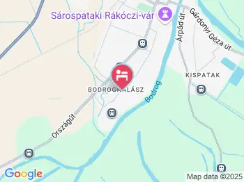 Braun Vendégház Sárospatak a térképen