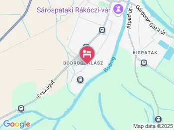 Braun Vendégház Sárospatak a térképen
