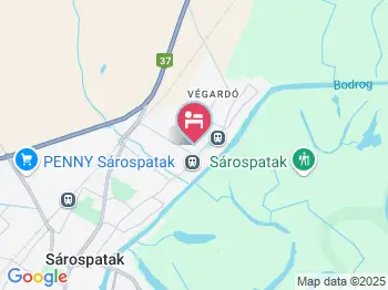 Ezüstfenyő Vendégház Sárospatak a térképen