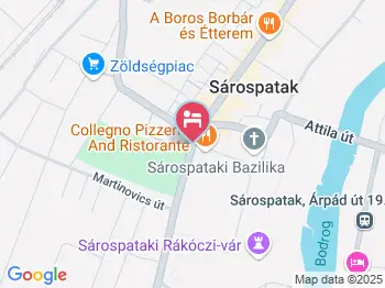 Hotel Bodrog Wellness Sárospatak a térképen