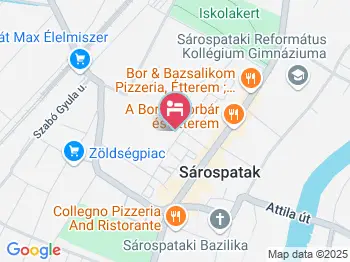 Hotel Furmint Sárospatak a térképen