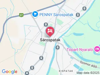 Kert Panzió Sárospatak a térképen