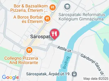 Makkhetes Étterem Sárospatak a térképen