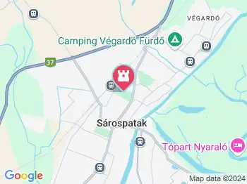 Malomkő tanösvény Sárospatak a térképen