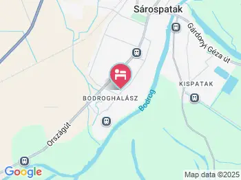 Margaréta Panzió Sárospatak a térképen