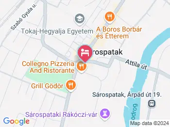 Origo Vendégház Sárospatak a térképen