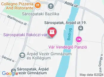 Rákóczi Múzeum Sárospatak a térképen